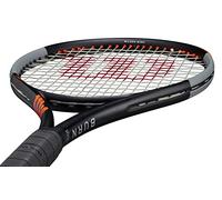 Wilson Burn 100LS V4 Powerful Intermediate Tennis Racquet with Extra Spin - Strung - Vibration Dampener (4-1/8)