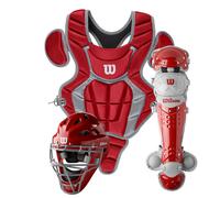WILSON c200 Youth catchers gear Kit - Scarlet 12 inch