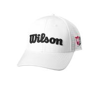 Wilson Cappello in Rete W/S Performance, con Materiale in Rete Traspirante, Accessori da Golf per Uomo, Bianco