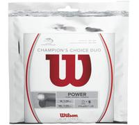 Wilson Champions Choice Duo Hybrid 12.2 M Tennis Single String Argento 1.30 mm / 1.25 mm