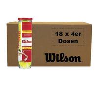 Wilson Championship All Court Palline da tennis - 72 palline in cartone con 18 lattine da 4 palline - Match Giocatori e allenamento Set con accessori