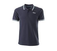 Wilson CHI SCRIPT PO HOODY Felpa da uomo, Cotone, Grigio-azzurro (Outer Space), Taglia L, WRA791102LG