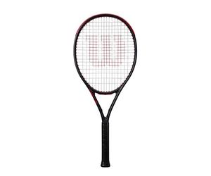 Wilson Clash 26 V3 Racchetta da Tennis, Bambini, Nero e Rosso, Misura 26 | In alluminio ed asta in grafite, racchetta da badminton per gioco ricreativo per colpi fluidi ed un'elevata stabilità