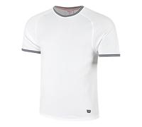 Wilson Court Performance Crew Maglietta Uomini-Bianco in bianco, Taglia: XXL