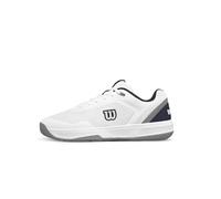 Wilson Courtglide Men's Tennis Shoe, Scarpa Uomo, White/Navy Blazer/Quarry, 43 1/3 EU X-Larga