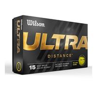 Wilson Distance, Palline da Golf Unisex, Giallo, 15 Pack Balls