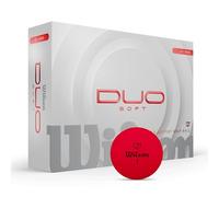 Wilson Duo Soft confezione da 12 palline da golf, Colore: rosso