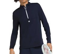 Wilson Elevate Performance Manica Lunga Uomini in blu scuro, Taglia: XL