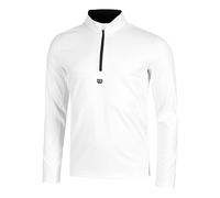 Felpa da uomo Wilson M Elevate Performance 1/2 Zip Bright White S S
