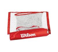 Wilson Ez Replacement Rete da Tennis Portatile, Rosso, 6,1 m | In lega leggera ammortizzata Stop Shock con testa oversize, racchetta da tennis per colpi potenti e grande portata