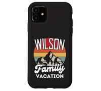 Wilson Family Vacanza Montagna Retro Tramonto Corrispondenza Custodia per iPhone 11
