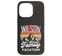 Wilson Family Vacanza Montagna Retro Tramonto Corrispondenza Custodia per iPhone 13 Pro