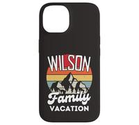 Wilson Family Vacanza Montagna Retro Tramonto Corrispondenza Custodia per iPhone 14