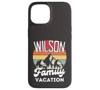Wilson Family Vacanza Montagna Retro Tramonto Corrispondenza Custodia per iPhone 15