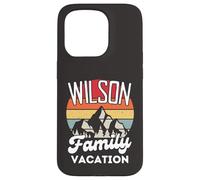 Wilson Family Vacanza Montagna Retro Tramonto Corrispondenza Custodia per iPhone 15 Pro