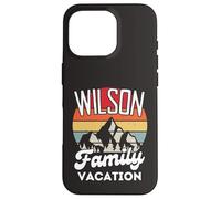Wilson Family Vacanza Montagna Retro Tramonto Corrispondenza Custodia per iPhone 16 Pro