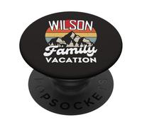 Wilson Family Vacanza Montagna Retro Tramonto Corrispondenza PopSockets PopGrip Adesivo