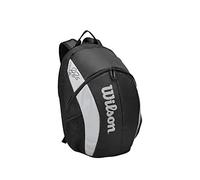 Wilson Fed Team, WR8005901001 Zaino da Tennis, per 3 Racchette, Nero/Bianco