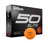 Wilson Palline da golf Fifty Elite 23 - Confezione da 12, arancione