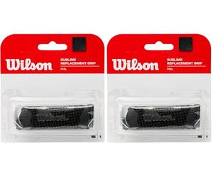 Wilson Grip WRZ4202BK Impugnatura Sublime, Base, Unisex, Nero, 1 Unità (Confezione da 2)