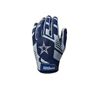 Wilson Guanti da Football Americano NFL TEAM SUPER GRIP, Taglia Unica per Ragazzi, Silicone/Lycra Elasticizzata