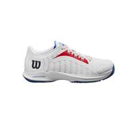 Wilson Hurakn PRO, Tennis Shoe Donna, White Red/Deja VU Blue, 41 1/3 EU