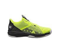 Wilson Hurakn Team, Padel Sneakers Uomo, Safety Yelllow/Black, 45 1/3 EU