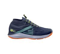 Wilson Kaos 3.0 SFT Paris, WRS326910E080, Scarpe da Tennis, per Tutte Le Superfici e Tutti i Tipi di Giocatori Uomo, Blu/Arancione/Verde, 42 EU