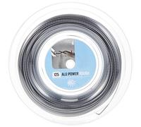 Wilson Luxilon - Corda da Tennis in Alluminio Power Rough 125, Bobina da 100 m, Colore: Grigio