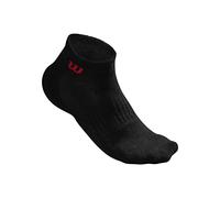 Wilson M QUARTER SOCK 3PR/PK Bk OSFA