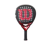 Wilson Bela Pro V3 - Racchetta da padel, misura 6,5 cm, colore: Nero/Rosso