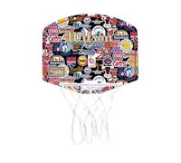 Wilson Mini Canestro da Basket NBA Team Retro, In Plastica da Appendere alla Porta, Gioca Ovunque, Multi