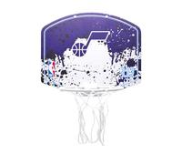 Wilson Mini Canestro da Basket NBA Team Utah Jazz, In Plastica da Appendere alla Porta, Gioca Ovunque, Viola