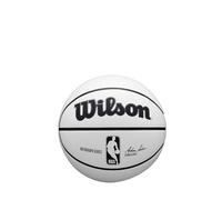 Wilson Mini Pallone da Basket NBA Autograph, Struttura Compatta e Presa Comoda, Colore: Marrone/Bianco, Taglia: 3