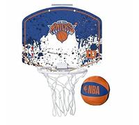 Wilson Minicanestro da Basket NBA TEAM MINI HOOP, Plastica, Bianco/Blu (New York Knicks)