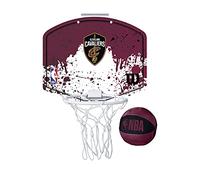 Wilson Minicanestro da Basket NBA TEAM MINI HOOP, Plastica, Bianco/Borgogna (Cleveland Cavaliers)