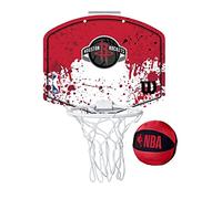 Wilson Minicanestro da Basket NBA TEAM MINI HOOP, Plastica, Bianco/Rosso (Houston Rockets), Taglia unica