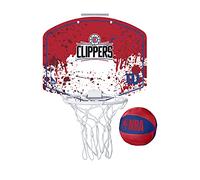 Wilson Minicanestro da Basket NBA TEAM MINI HOOP, Plastica, Bianco/Rosso (Los Angeles Clippers)
