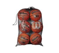 Wilson NBA 6 Basketball Mesh Bag Black Black
