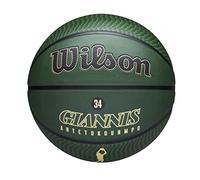 Wilson NBA Player Icon Outdoor, Pallacanestro Unisex-Adult, Verde/Beige, 7