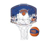 Wilson Minicanestro da Basket NBA TEAM MINI HOOP, Plastica, Bianco/Blu (New York Knicks)
