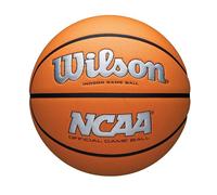 Wilson NCAA Evo NXT Pallone da basket ufficiale per interni, misura 7, 74,9 cm, argento/arancione.