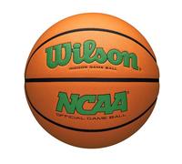 Wilson NCAA Evo NXT Pallone da basket ufficiale per interni, misura 7, 74,9 cm, verde/arancione