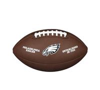 Wilson NFL Team Logo - Eagles, WTF1748XBPH Pallone da Football, Dimensioni Ufficiali, Logo degli Eagles di Filadelfia, Uso Ricreativo e Collezionismo, PVC, Marrone