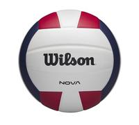 Wilson Nova - Pallone da pallavolo indoor, misura ufficiale, rosso/bianco/blu navy