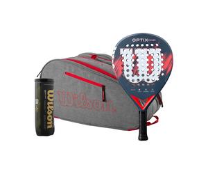 Wilson Optix V2 Power In aggiunta borsa per racchetta, tubo di palline