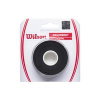 Wilson Overgrip da Padel AbsorbX, Ultra Assorbente per una Presa Asciutta, Confezione da 3, Nero