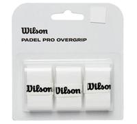Wilson Padel Pro Overgrip padel Racquet Wrap 3 pezzi bianco.