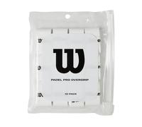 Wilson Padel Pro Overgrip, Confezione da 12 pezzi, Bianco