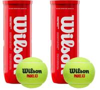 Wilson PADEL X3 BALL CAN, NS, Rosso (Confezione da 2)